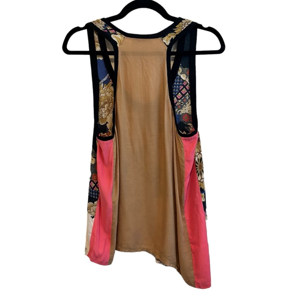 Zara W&B Collection Floral Tank Top Large - Picture 2 of 3